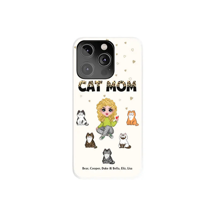 Cat Mom - Personalized Phone Case Gifts Custom Phone Case for Cat Lovers