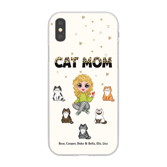 Cat Mom - Personalized Phone Case Gifts Custom Phone Case for Cat Lovers