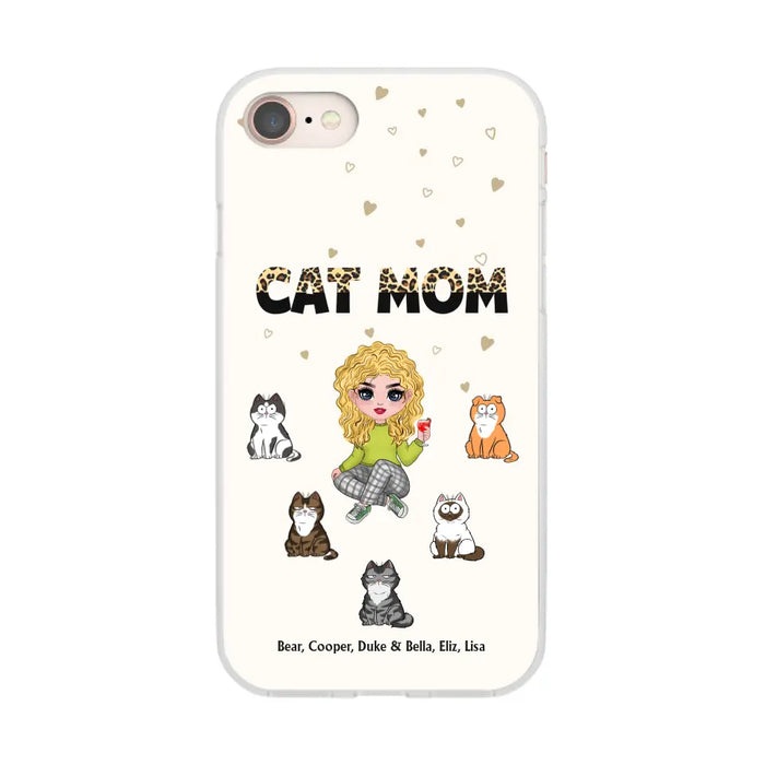 Cat Mom - Personalized Phone Case Gifts Custom Phone Case for Cat Lovers