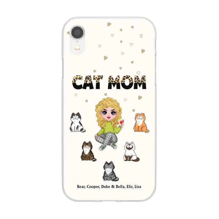 Cat Mom - Personalized Phone Case Gifts Custom Phone Case for Cat Lovers