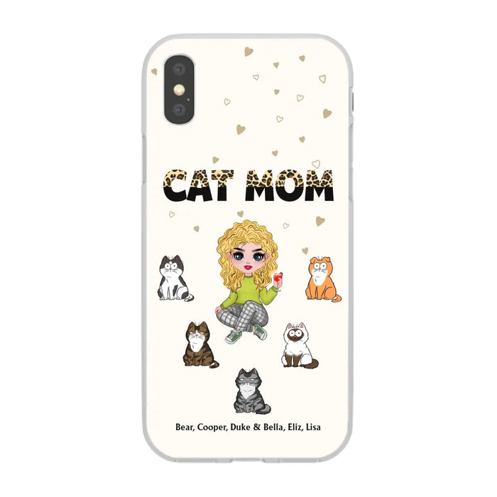 Cat Mom - Personalized Phone Case Gifts Custom Phone Case for Cat Lovers