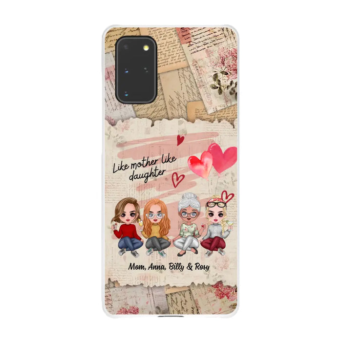 Like Mother Like Daughter - Personalized Gifts Custom Mom Daughters Phone Case, Mother's Gift