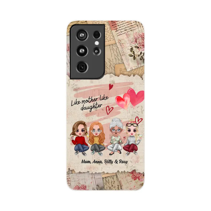 Like Mother Like Daughter - Personalized Gifts Custom Mom Daughters Phone Case, Mother's Gift