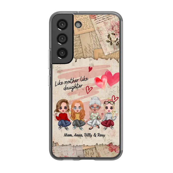 Like Mother Like Daughter - Personalized Gifts Custom Mom Daughters Phone Case, Mother's Gift