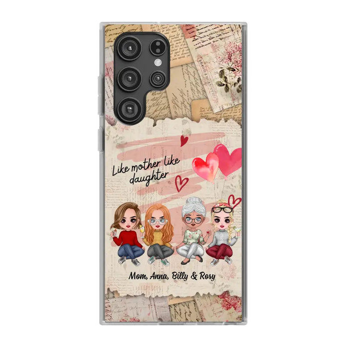 Like Mother Like Daughter - Personalized Gifts Custom Mom Daughters Phone Case, Mother's Gift