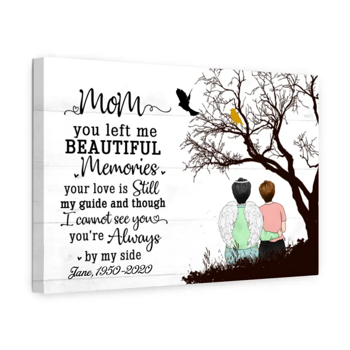 Personalized Canvas, Memorial Gift for Mom Loss, Sympathy Gift