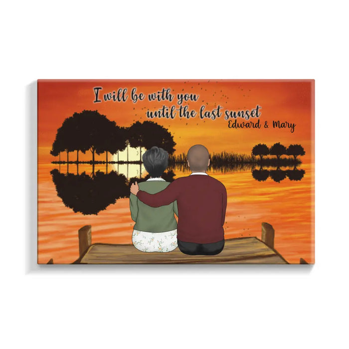 I Will Be with You - Anniversary Personalized Gifts Custom Canvas for Family for Mom