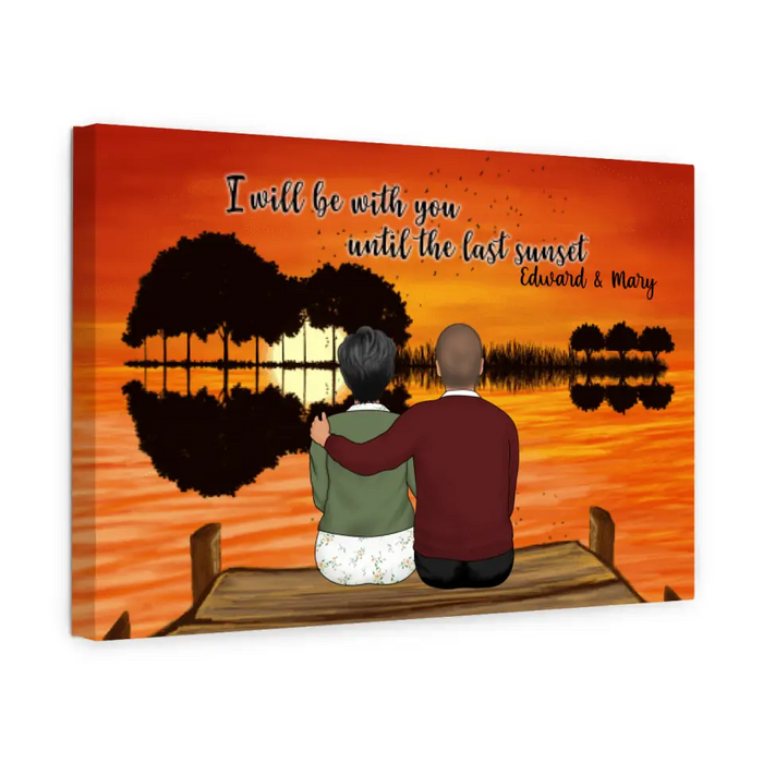 I Will Be with You - Anniversary Personalized Gifts Custom Canvas for Family for Mom