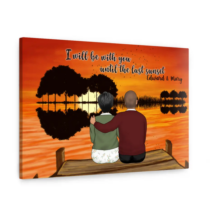 I Will Be with You - Anniversary Personalized Gifts Custom Canvas for Family for Mom