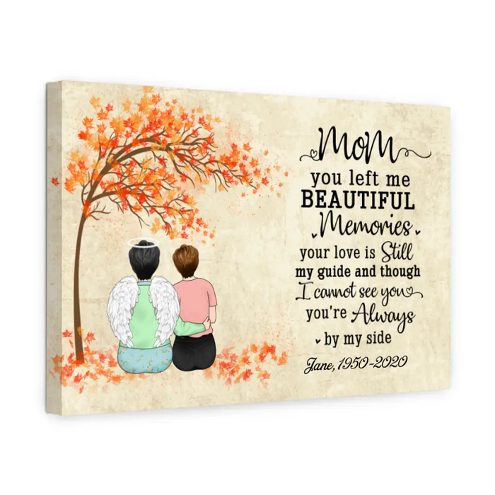 Personalized Canvas, Memorial Gift for Mother Loss, Sympathy Gift, Gift for Memorial Day