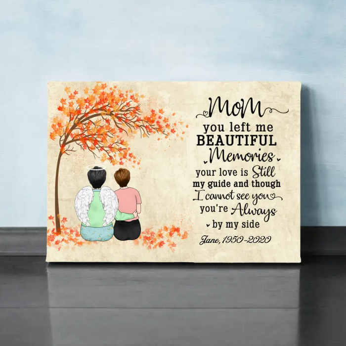 Personalized Canvas, Memorial Gift for Mother Loss, Sympathy Gift, Gift for Memorial Day