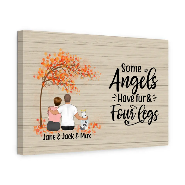 Personalized Canvas, Memorial Gift for Dog Loss, Cat Loss - Sympathy Gift, Gift for Pet Lovers