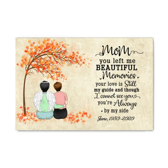 Personalized Canvas, Memorial Gift for Mother Loss, Sympathy Gift, Gift for Memorial Day