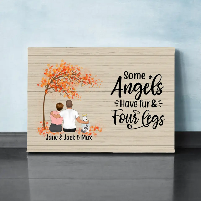 Personalized Canvas, Memorial Gift for Dog Loss, Cat Loss - Sympathy Gift, Gift for Pet Lovers