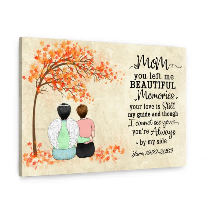 Personalized Canvas, Memorial Gift for Mother Loss, Sympathy Gift, Gift for Memorial Day