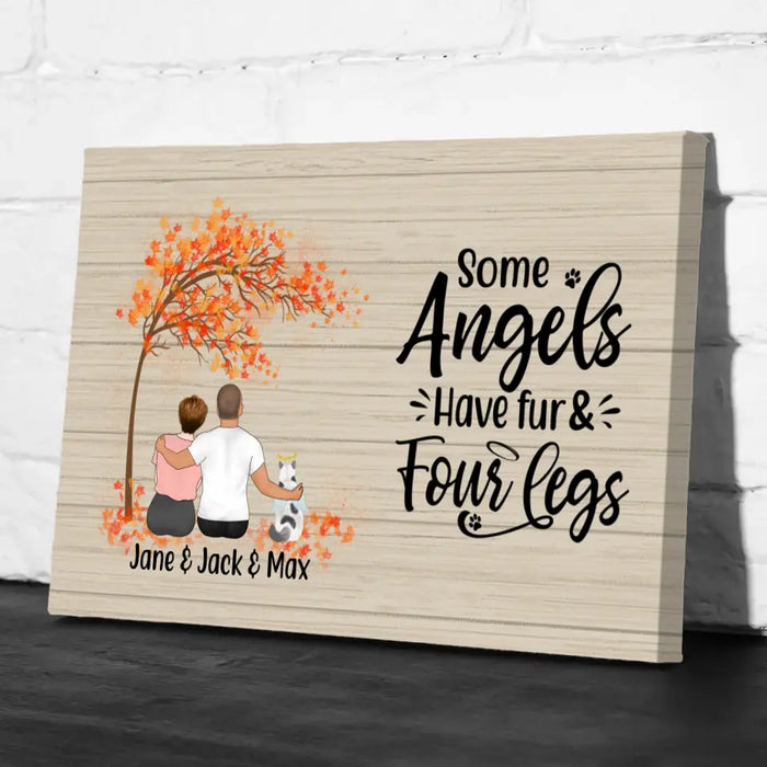 Personalized Canvas, Memorial Gift for Dog Loss, Cat Loss - Sympathy Gift, Gift for Pet Lovers