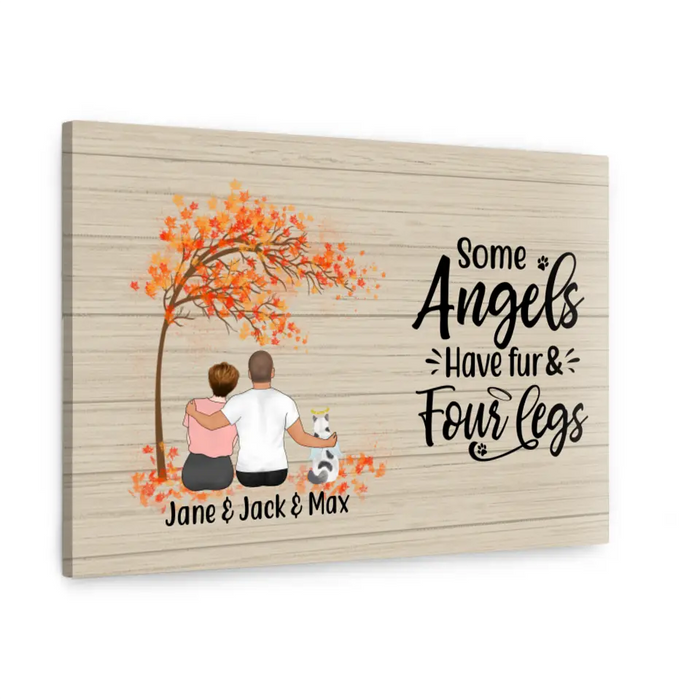 Personalized Canvas, Memorial Gift for Dog Loss, Cat Loss - Sympathy Gift, Gift for Pet Lovers