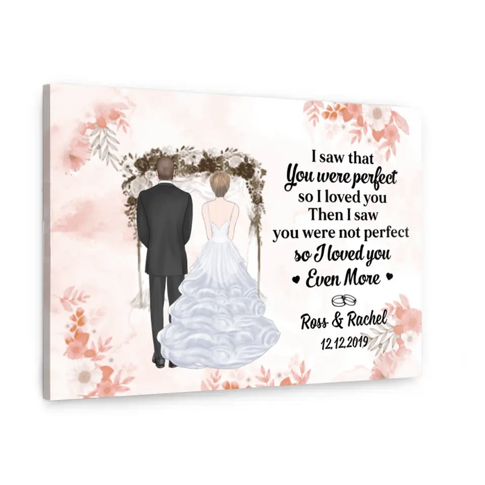 Personalized Canvas, Wedding Couple, I Am Yours And You Are Mine, Anniversary Gift For Couples