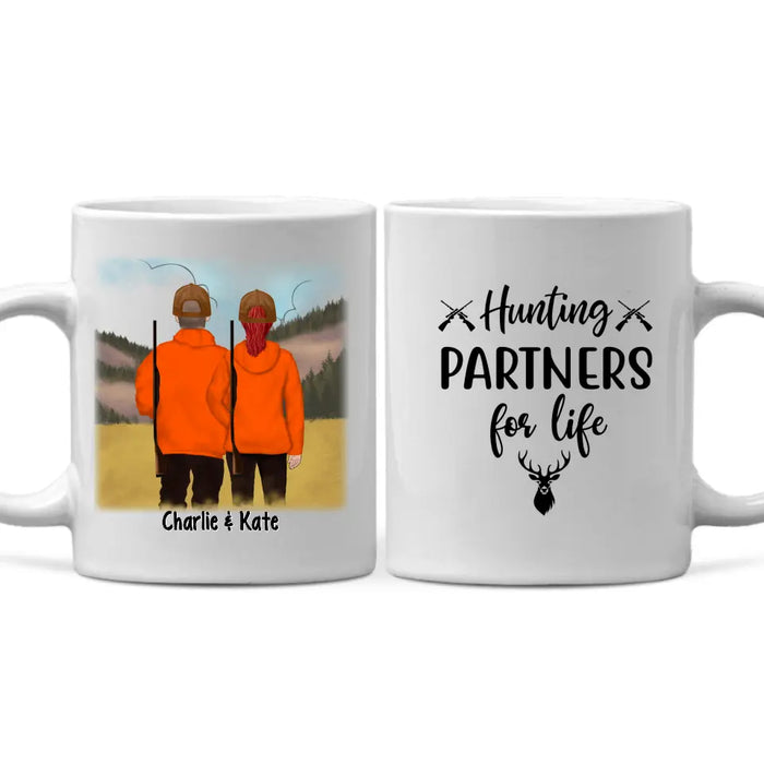 Hunting Partners For Life - Personalized Mug For Hunting Couples, Gifts for Hunters