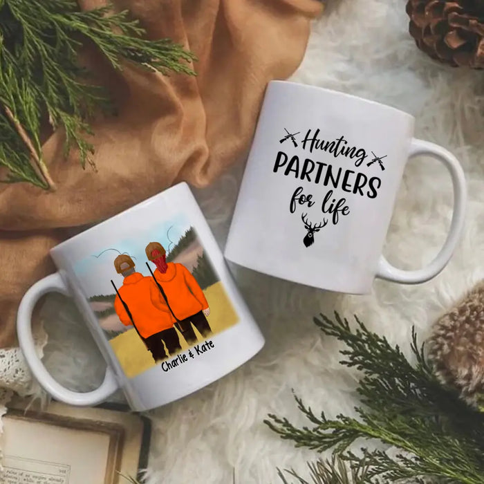 Hunting Partners For Life - Personalized Mug For Hunting Couples, Gifts for Hunters