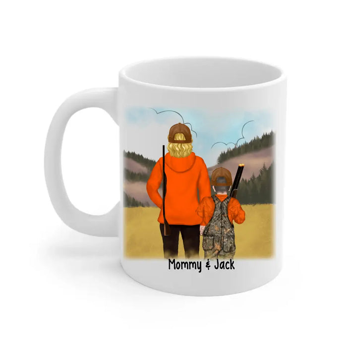 Hunting Partners For Life Mom & Kids - Personalized Mug For Hunting Family, Mom, Kids, Gifts for Hunters