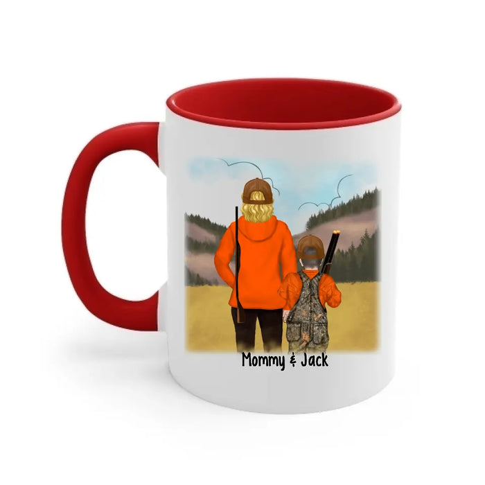 Hunting Partners For Life Mom & Kids - Personalized Mug For Hunting Family, Mom, Kids, Gifts for Hunters