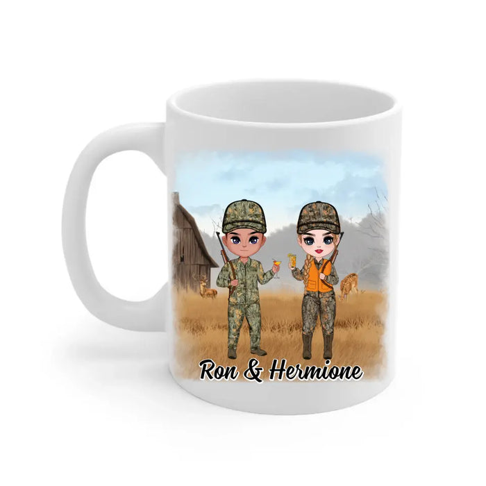 Best Bucking Partner Ever - Personalized Mug For Couples, Him, Her, Friends, Hunting