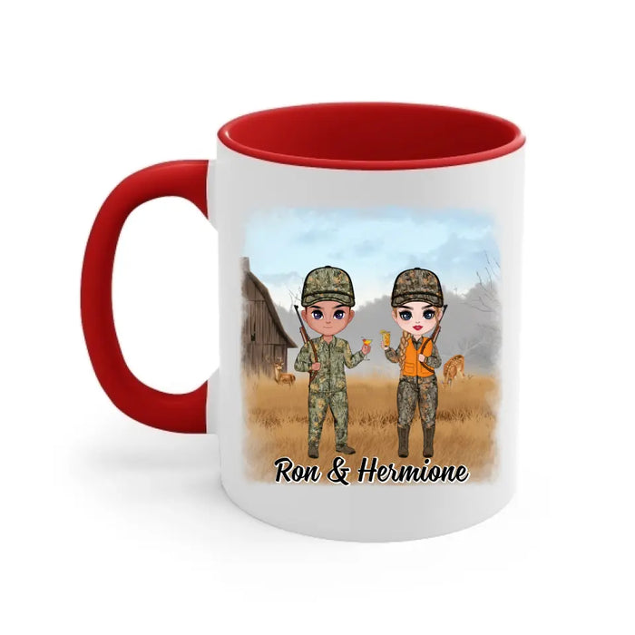 Best Bucking Partner Ever - Personalized Mug For Couples, Him, Her, Friends, Hunting