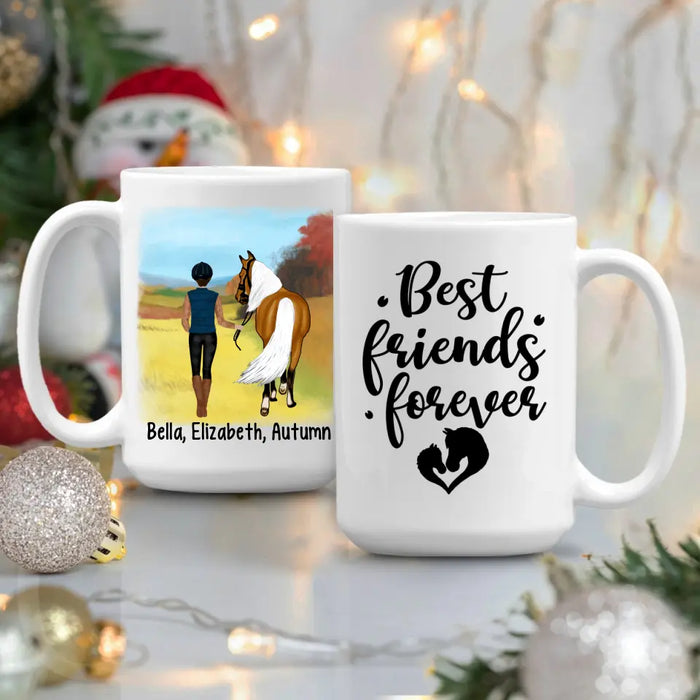 Once Upon A Time There Was A Girl - Personalized Mug For Her, Horse Lovers