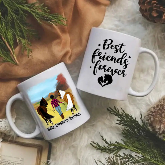 There Was A Girl Who Really Loved Horses - Personalized Mug For Her, Horse Lovers