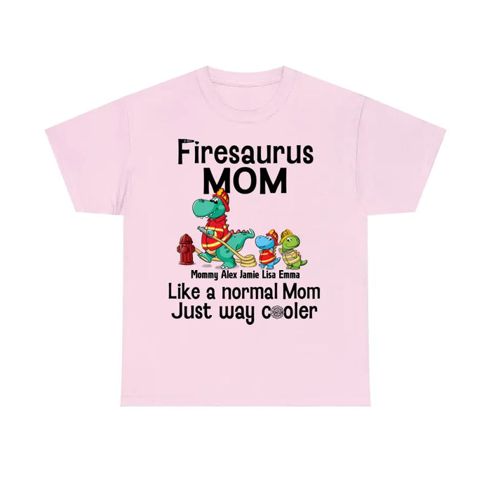 Firesaurus Mom - Personalized Gifts Custom Firefighter Shirt For Mother Father, Firefighter Gifts