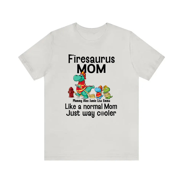 Firesaurus Mom - Personalized Gifts Custom Firefighter Shirt For Mother Father, Firefighter Gifts