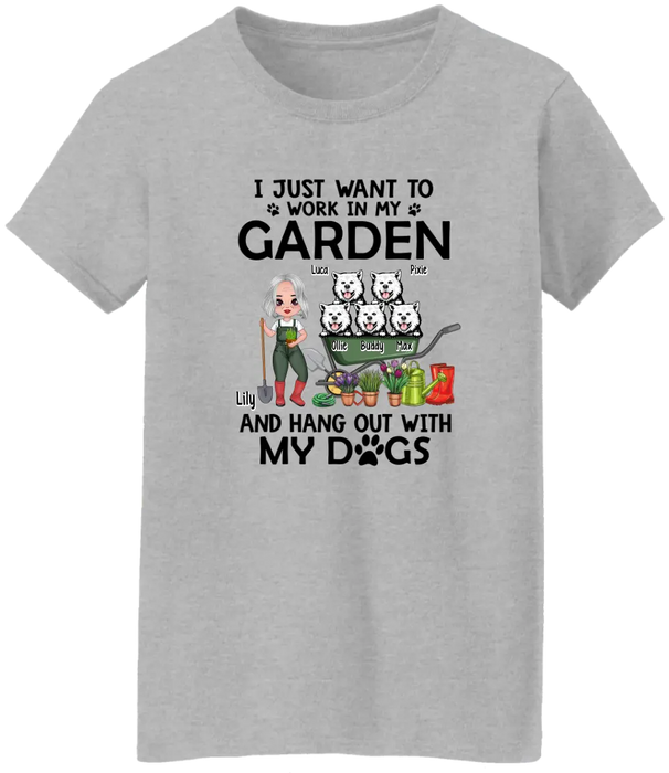 I Just Want To Work In My Garden - Personalized Shirt For Dog, Gardening Lovers, Gardeners