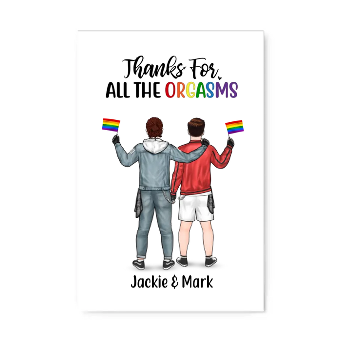 Personalized Canvas, Gifts For Him, Gifts For Her, Gifts for LGBT Couples