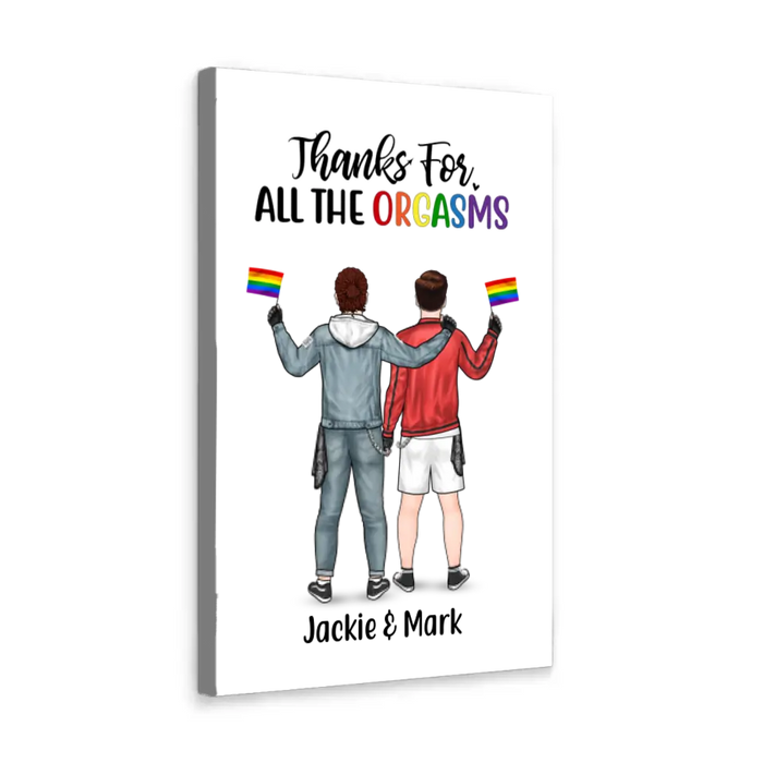 Personalized Canvas, Gifts For Him, Gifts For Her, Gifts for LGBT Couples