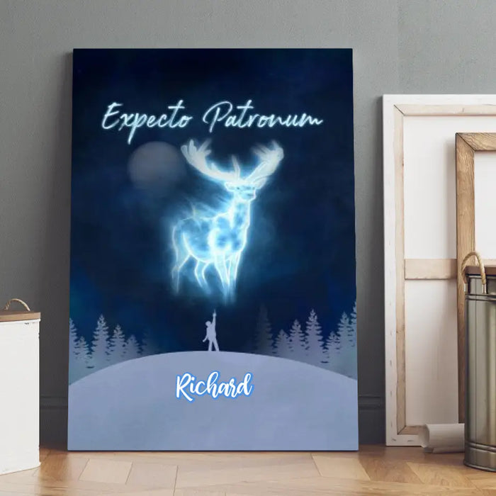 Personalized Poster, Canvas, HP Patronus Gifts for HP Lovers