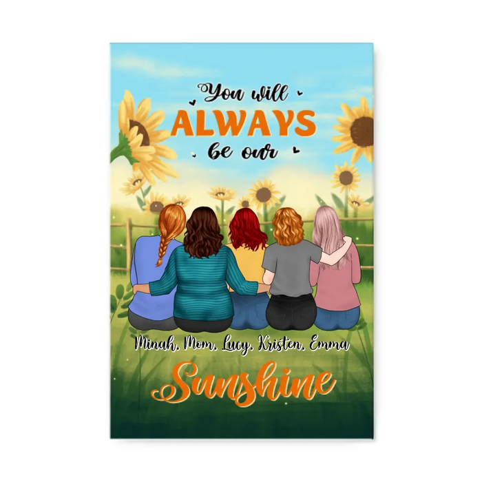 Out Of All The Moms In The World - Personalized Canvas For Mom, Daughters, Mother's Day