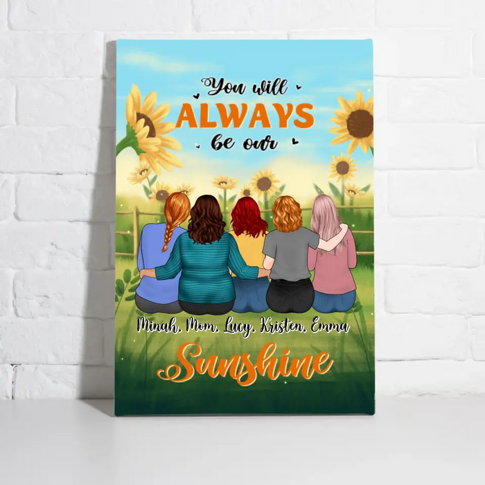 Out Of All The Moms In The World - Personalized Canvas For Mom, Daughters, Mother's Day