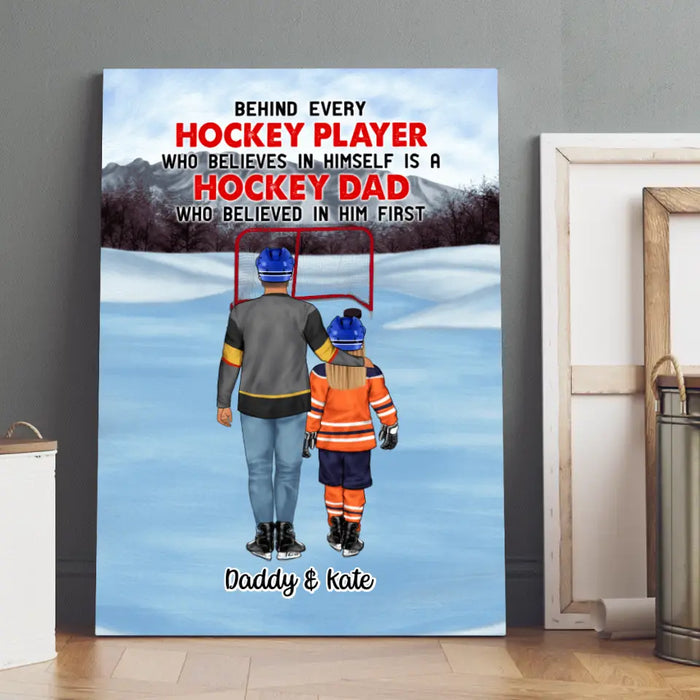 The Best of Teammates - Mother's Day Father's Day Personalized Gifts - Custom Hockey Canvas for Family, Hockey Lovers