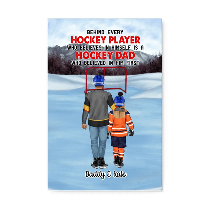 The Best of Teammates - Mother's Day Father's Day Personalized Gifts - Custom Hockey Canvas for Family, Hockey Lovers