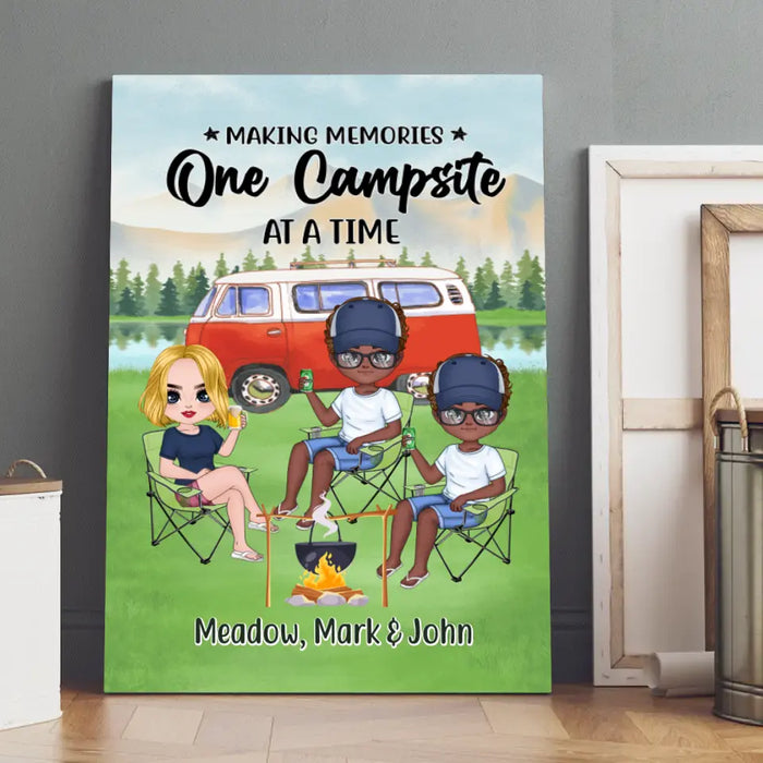 Making Memories One Campsite At A Time - Personalized Canvas For Her, Him, Camping