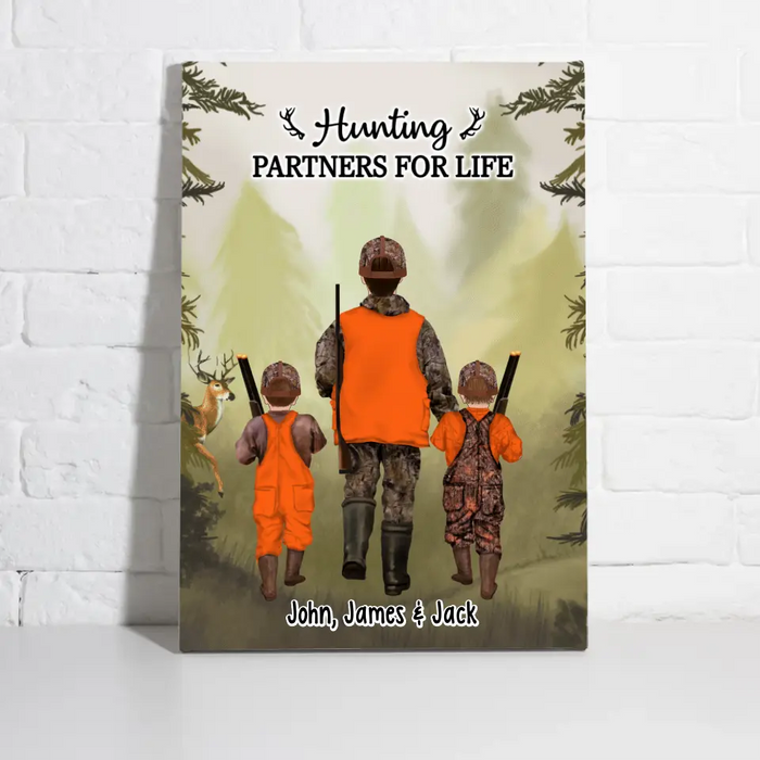 Hunting Partner for Life - Personalized Gifts Custom Hunting Canvas for Dad, Hunting Lovers