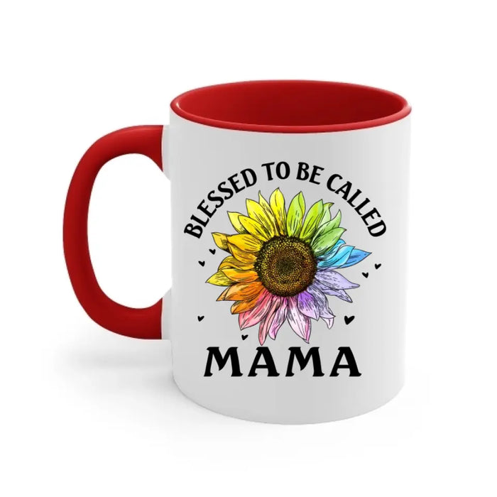 Blessed To Be Called Mama - Personalized Gifts Custom Butterfly Mug For Mom, Mother's Gift