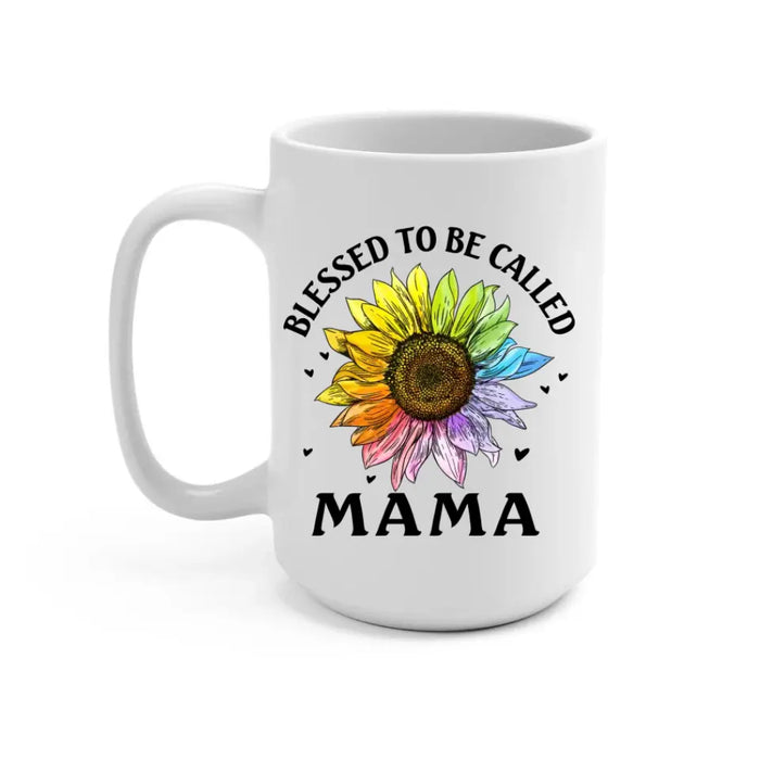 Blessed To Be Called Mama - Personalized Gifts Custom Butterfly Mug For Mom, Mother's Gift