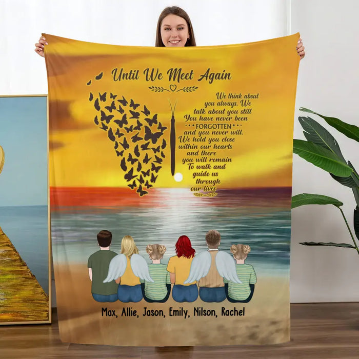 Until We Meet Again - Personalized Gifts Custom Memorial Blanket, Loss Of Mom, Memorial Gifts