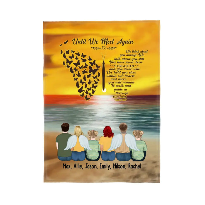 Until We Meet Again - Personalized Gifts Custom Memorial Blanket, Loss Of Mom, Memorial Gifts