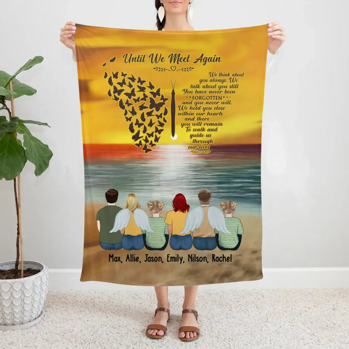 Until We Meet Again - Personalized Gifts Custom Memorial Blanket, Loss Of Mom, Memorial Gifts