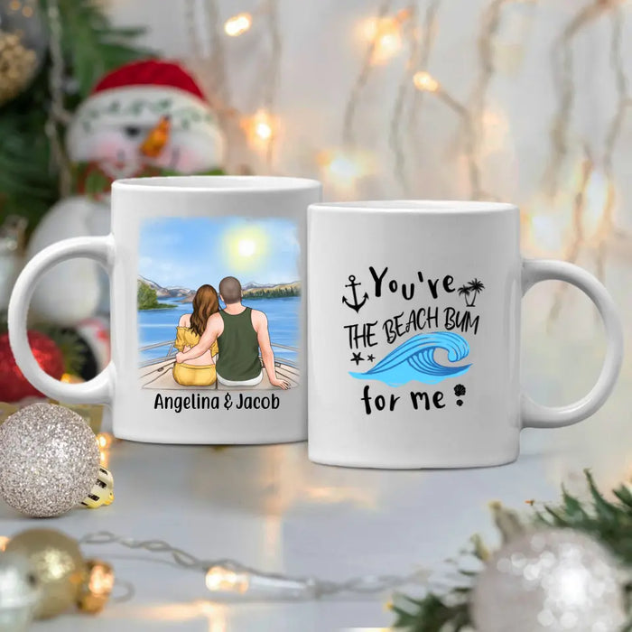 Couple at Beach You Are The Beach Bum For Me - Personalized Mug For Couples