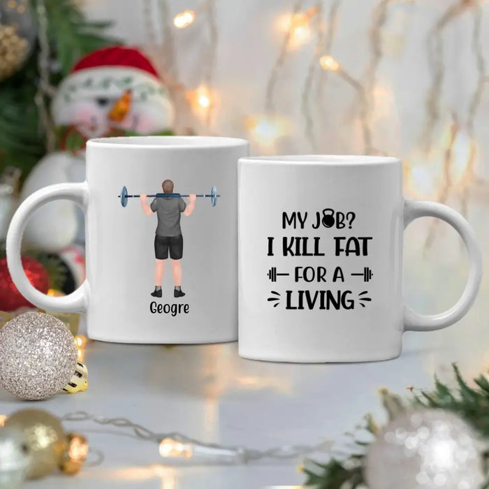 Personalized Mug, Personal Trainer Man, Gift for Gym Lovers