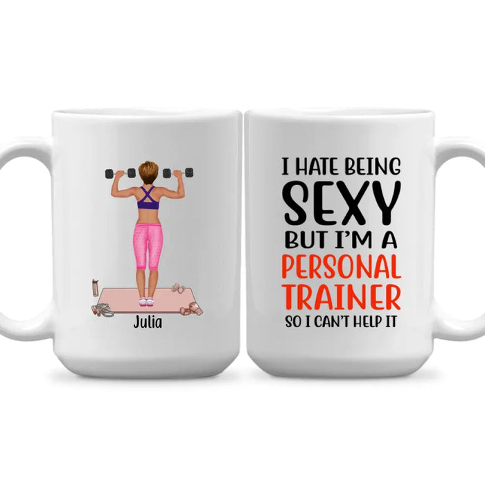 Personalized Mug, Personnal Trainer Woman, Gift for Gym Lovers